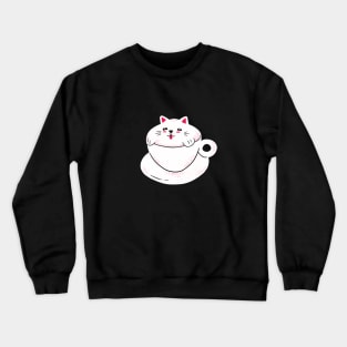 cute CAT COFFEE Crewneck Sweatshirt